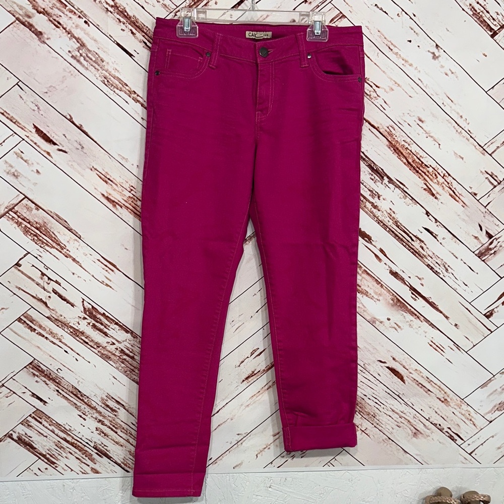 CAbi Women's Skinny Jeans in Vibrant Pink